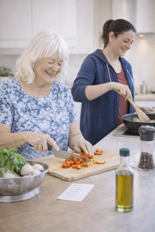 Haushaltsnahe Unterstützung – gemeinsames Kochen
